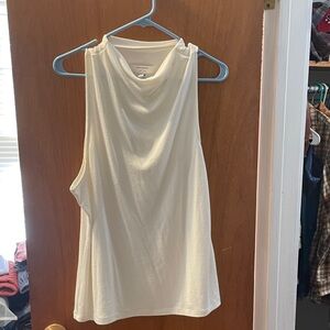 Banana Republic Cream Muscle Tee
